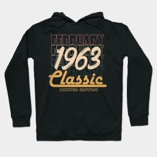 february 1963 birthday Hoodie